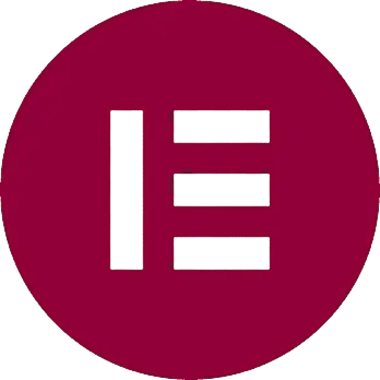elementor logo, schwarz-weiss